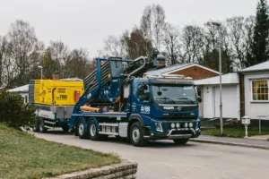borrigg på lastbil